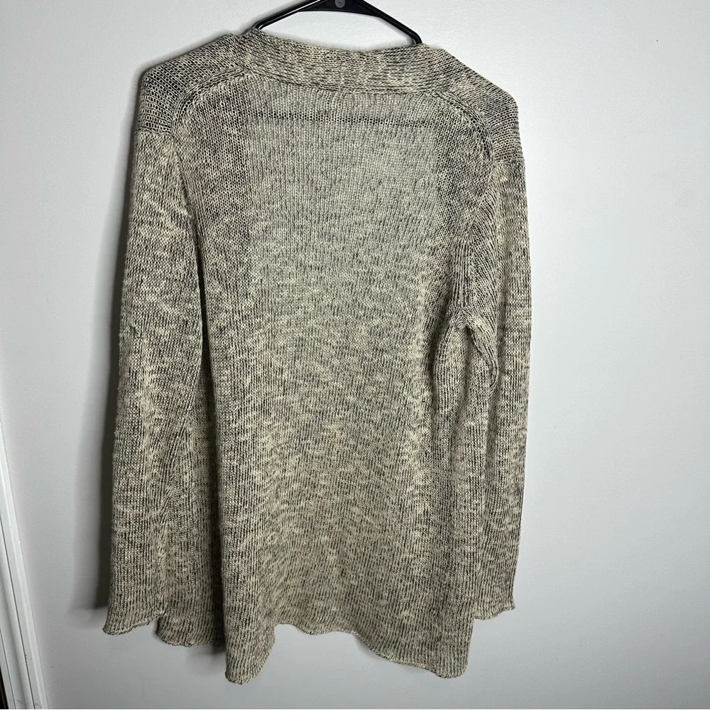 Women’s Eileen Fisher Size Medium Tan Crochet Lightweight Cardigan‎
